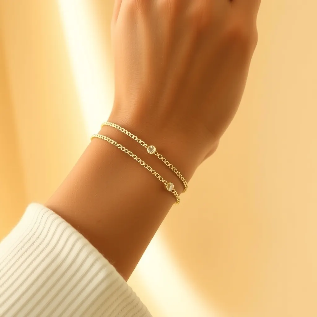 Deux bracelets MiMZEI portés au poignet